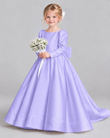 Lavender Ball Gown Girls Formal Dress Front