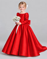 Red Ball Gown Girls Formal Dress Front