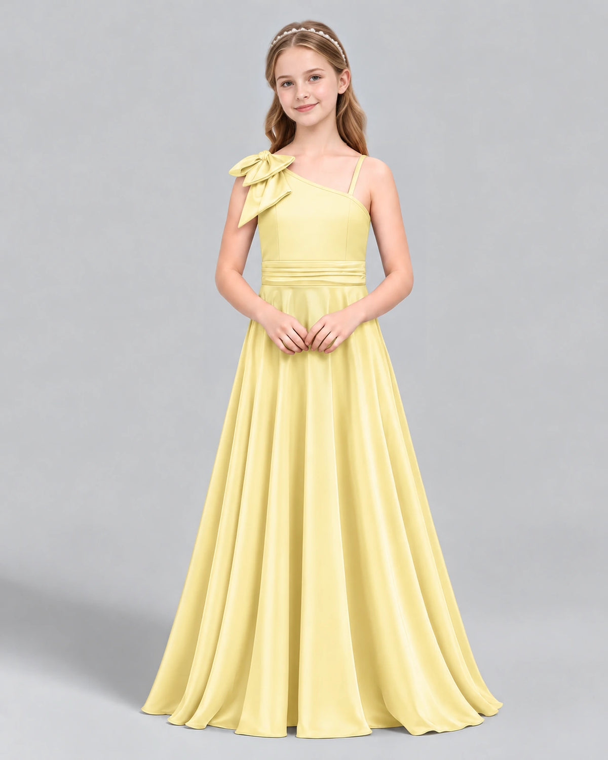 Daffodil A-line Junior Bridesmaid Dress Front