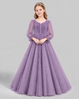 Wisteria Ball Gown Girls Formal Dress Front