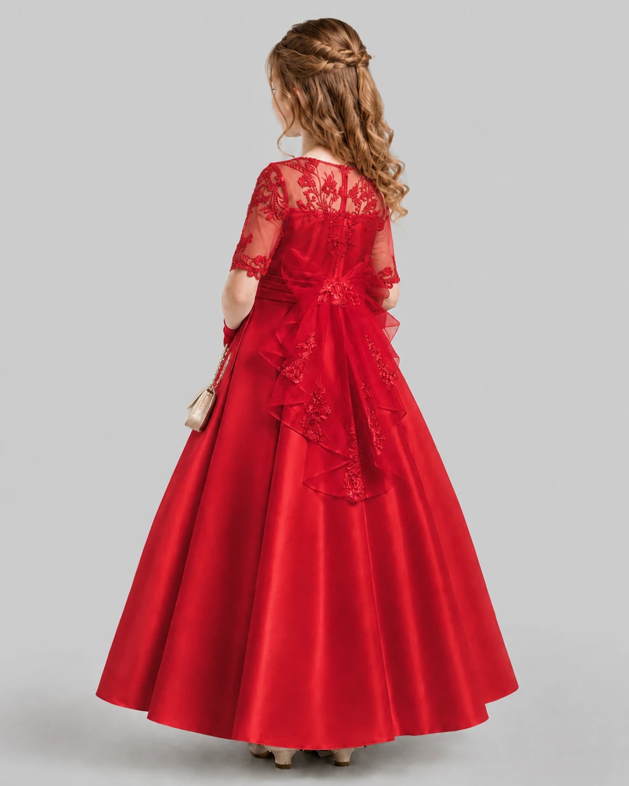 Windred A-line Junior Bridesmaid Dresses Front