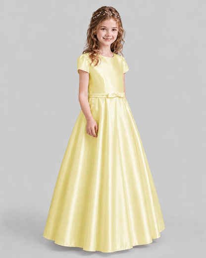 Daffodil A-line Junior Bridesmaid Dresses Side