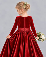 Red Ball Gown Girls Formal Dress Back_Detail [Shared]
