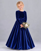 Royal Blue Ball Gown Girls Formal Dress Front