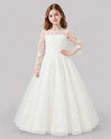 Ivory Ball Gown First Communion Dresses Front