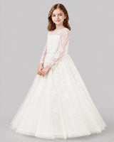Ivory Ball Gown First Communion Dresses Side