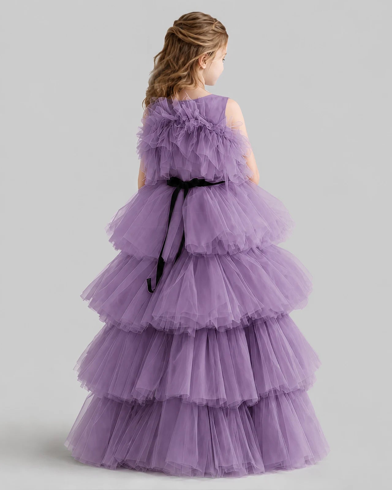 Wisteria Ball Gown Girls Pageant Dresses Back