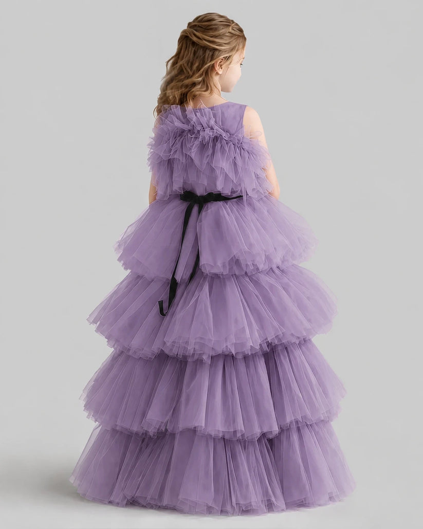 Wisteria Ball Gown Girls Pageant Dresses Back