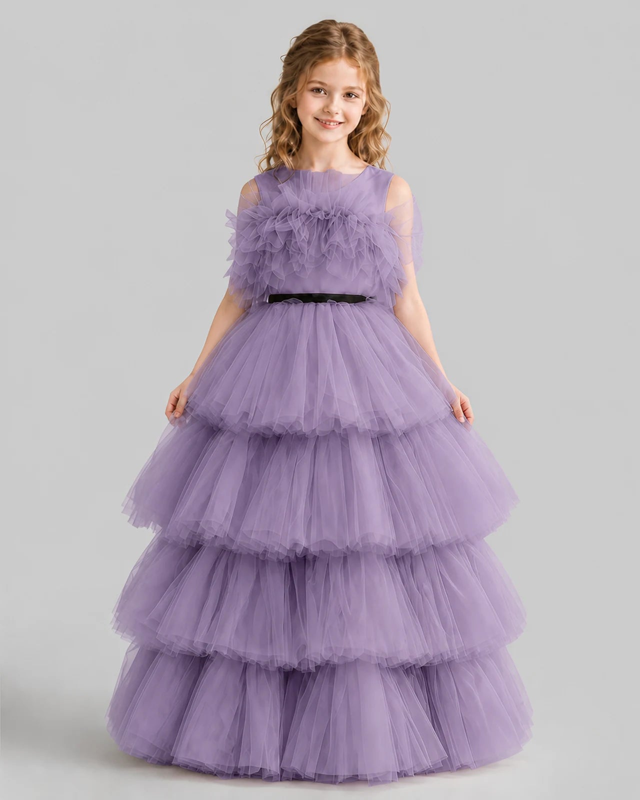 Wisteria Ball Gown Girls Pageant Dresses Front