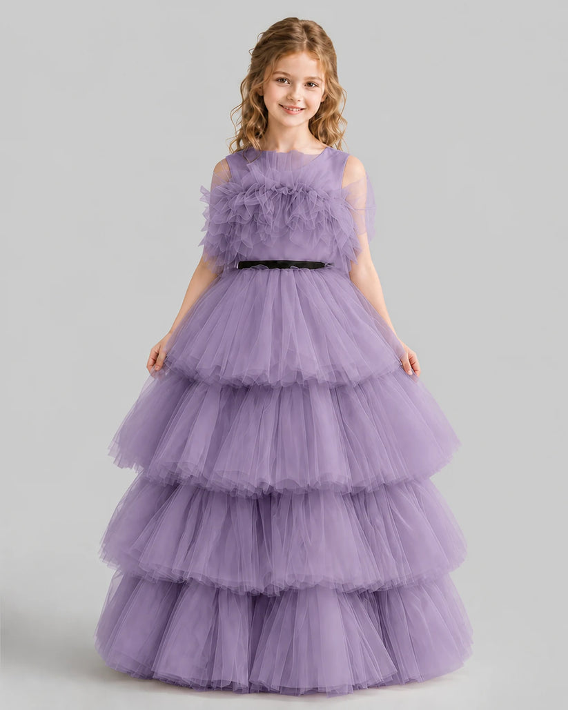 Wisteria Ball Gown Girls Pageant Dresses Front
