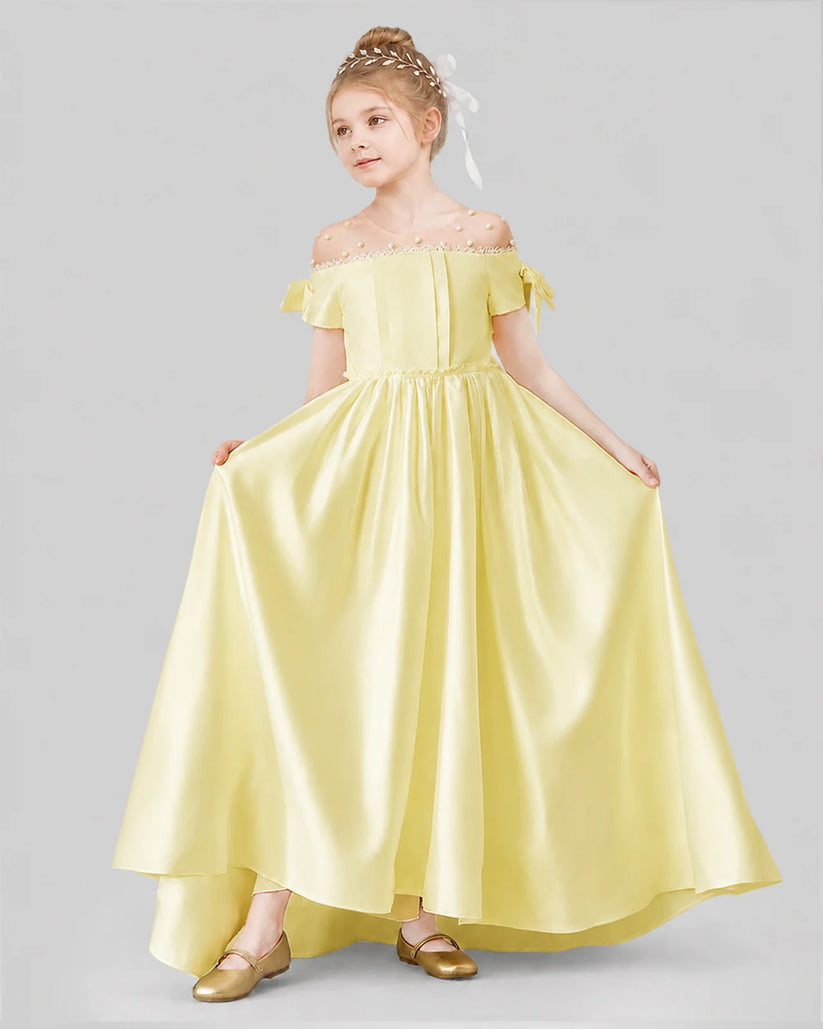 Daffodil Ball Gown Girls Formal Dresses Front