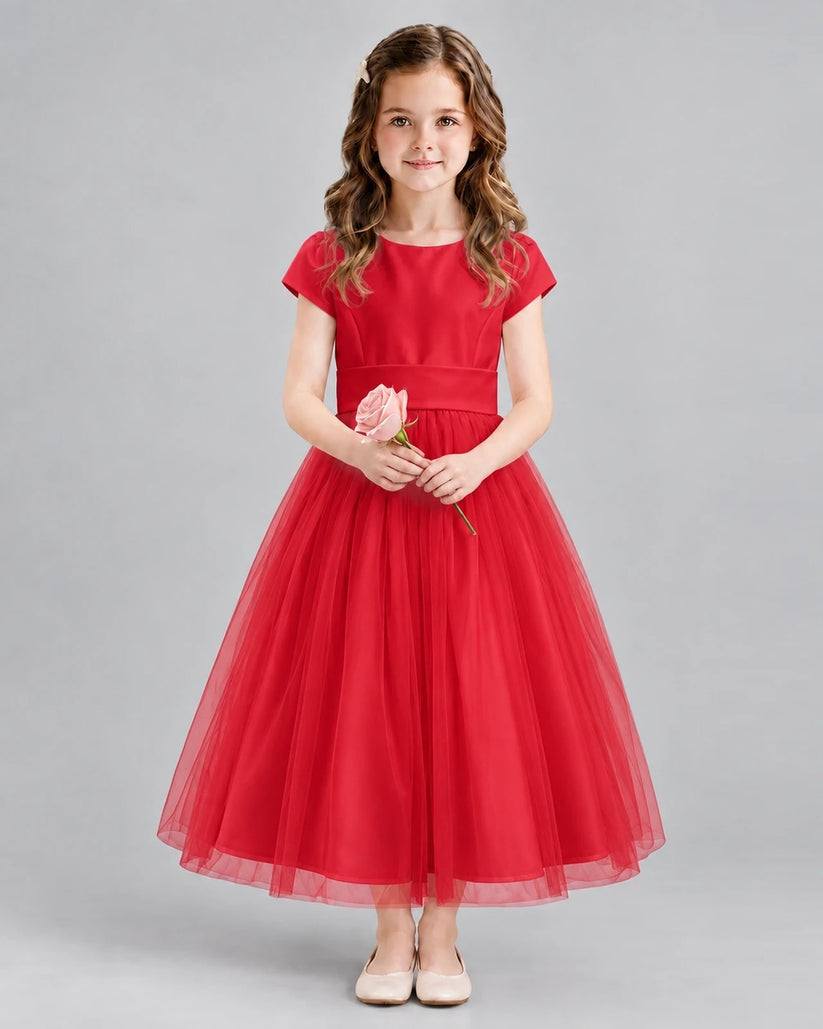 Windred A-line Flower Girl Dresses Front