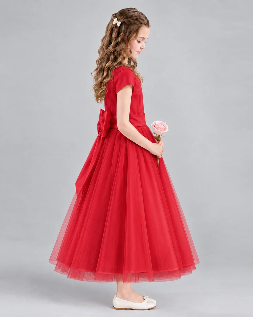 Windred A-line Flower Girl Dresses Side
