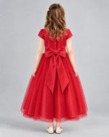 Windred A-line Flower Girl Dresses Back