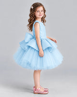 Baby Blue Ball Gown Girls Formal Dresses Side