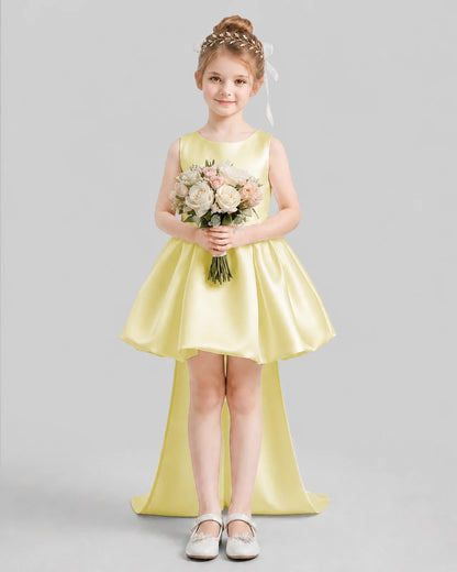 Daffodil Flared Girls Formal Dresses Pose