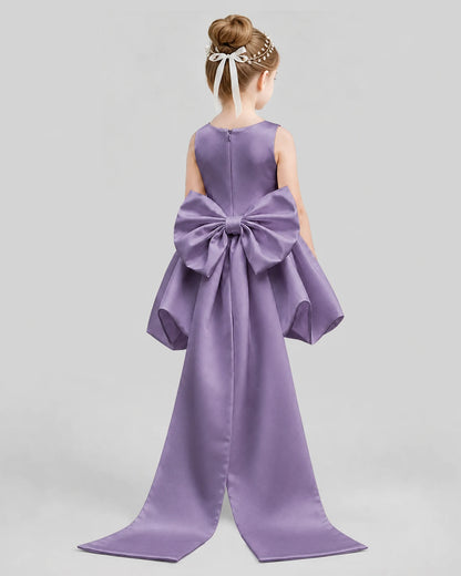 Wisteria Flared Girls Formal Dresses Back