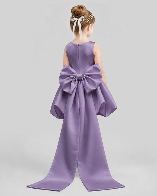 Wisteria Flared Girls Formal Dresses Back