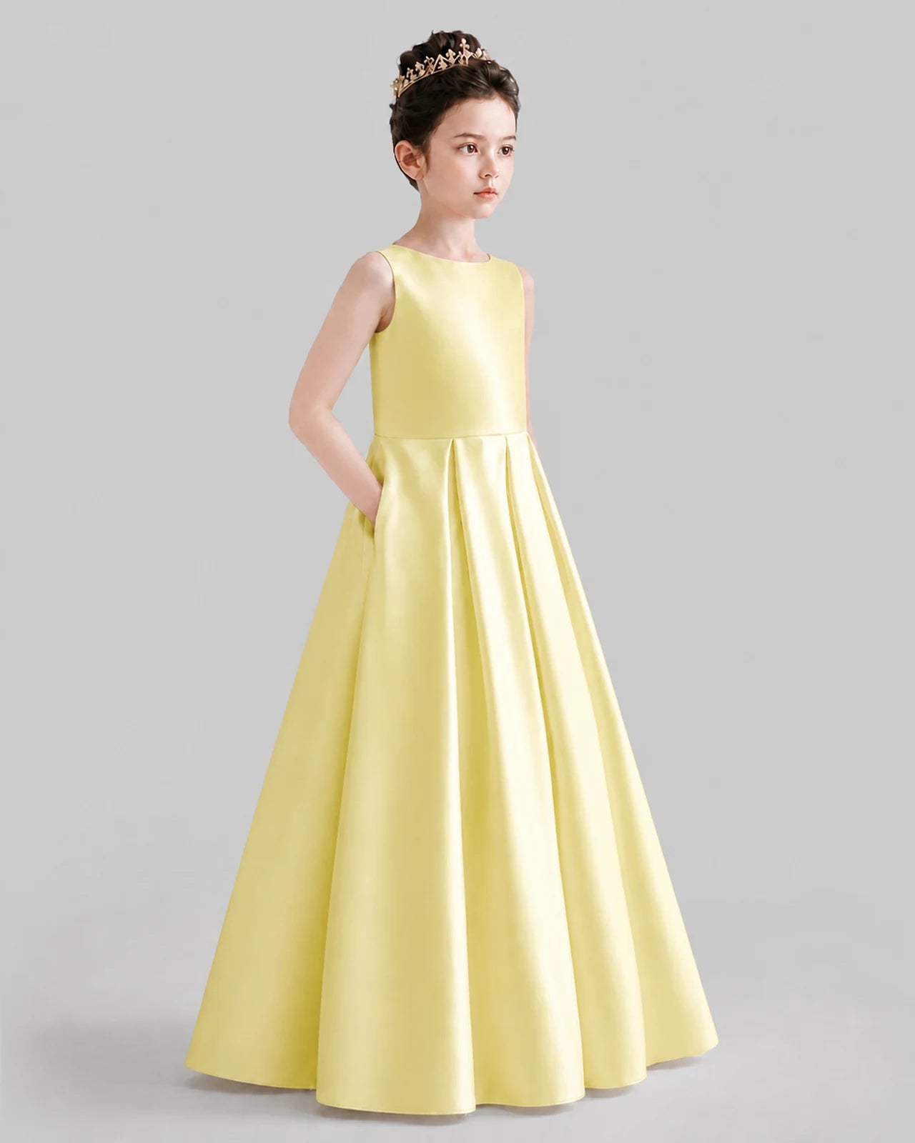 Daffodil A-line Girls Formal Dresses Front