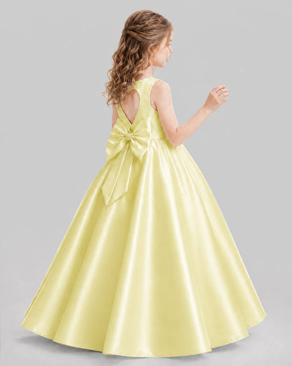 Daffodil A-line Girls Formal Dresses Pose