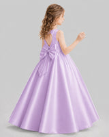 Lilac A-line Girls Formal Dresses Pose