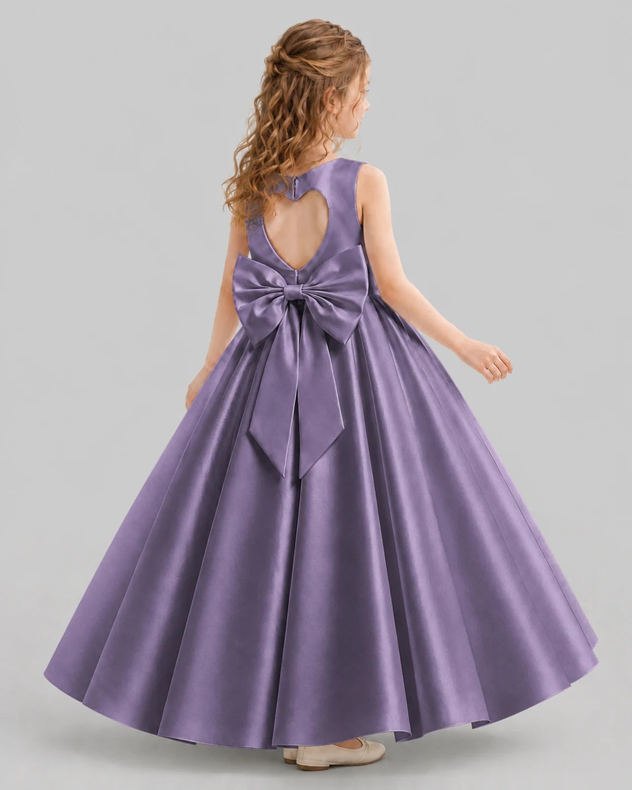 Wisteria A-line Girls Formal Dresses Back