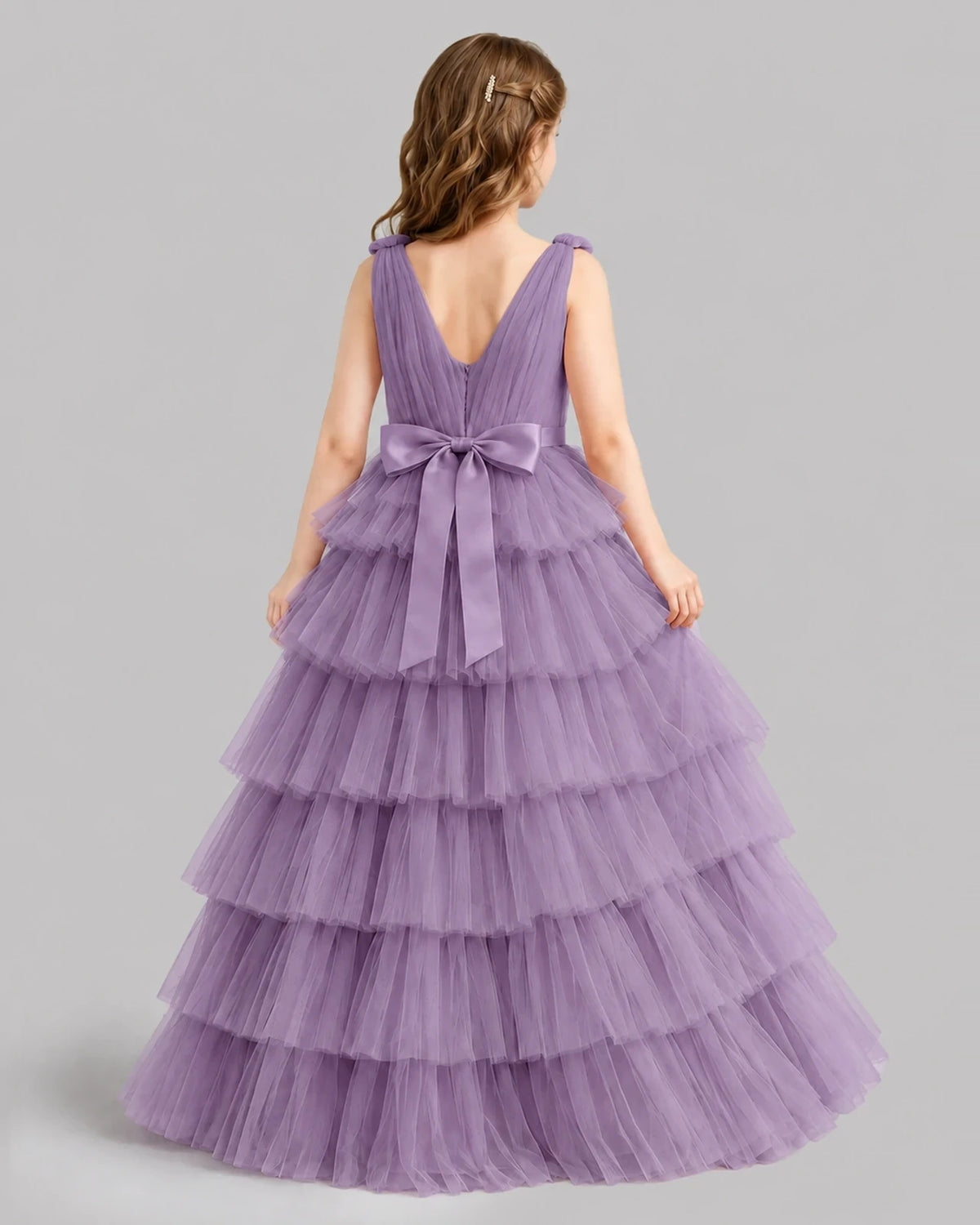 Wisteria Ball Gown Girls Pageant Dresses Back