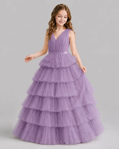 Wisteria Ball Gown Girls Pageant Dresses Front