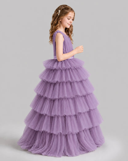 Wisteria Ball Gown Girls Pageant Dresses Side