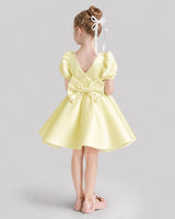Daffodil Flared Flower Girl Dresses Back