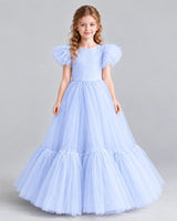 Lavender Ball Gown Girls Pageant Dresses Front
