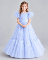 Lavender Ball Gown Girls Pageant Dresses Pose