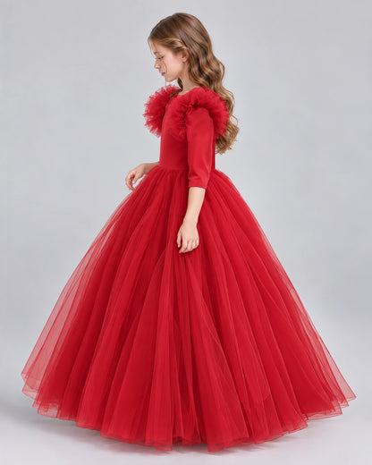 Windred Ball Gown Girls Formal Dresses Side
