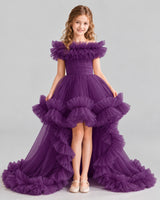 Grape Ball Gown Girls Pageant Dresses Front