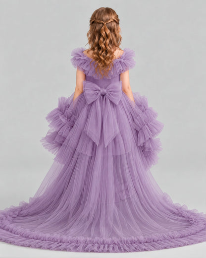 Wisteria Ball Gown Girls Pageant Dresses Back