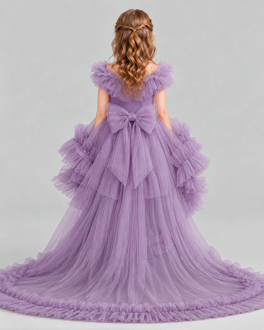 Wisteria Ball Gown Girls Pageant Dresses Back