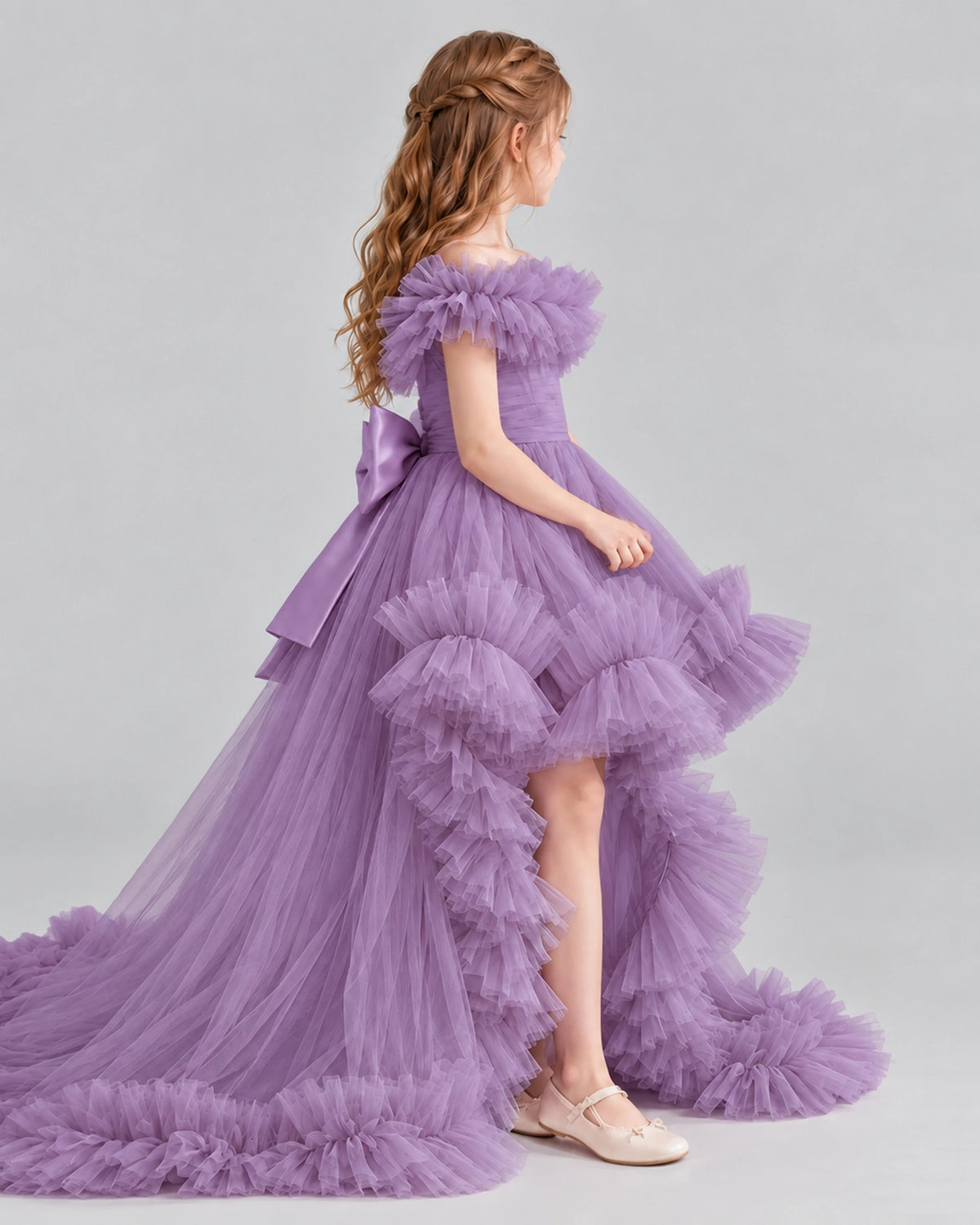 Wisteria Ball Gown Girls Pageant Dresses Side
