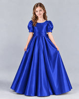 Royal Blue Ball Gown Girls Formal Dress Front