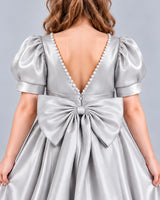 Silver Ball Gown Girls Formal Dress Back_Detail [Shared]