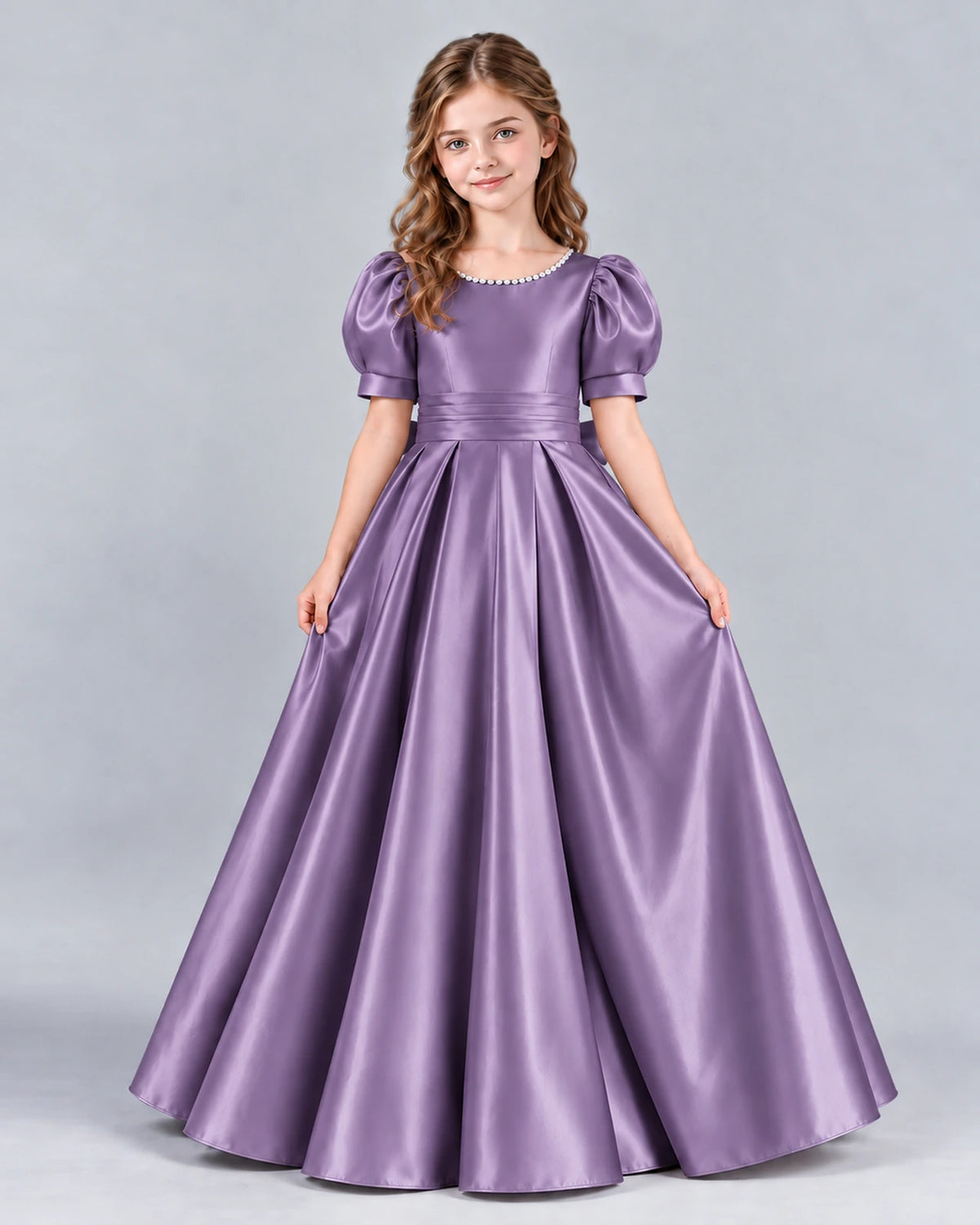 Wisteria Ball Gown Girls Formal Dress Front