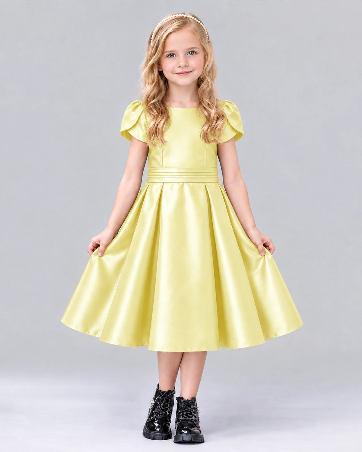 Daffodil A-line Girls Formal Dress Front
