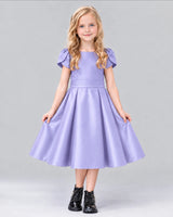 Lavender A-line Girls Formal Dress Front