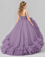 Wisteria Ball Gown Girls Pageant Dresses Back