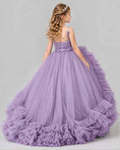 Wisteria Ball Gown Girls Pageant Dresses Back