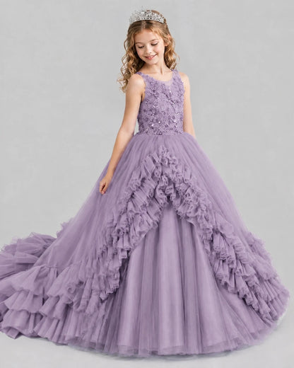Wisteria Ball Gown Girls Pageant Dresses Front