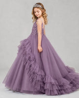 Wisteria Ball Gown Girls Pageant Dresses Side