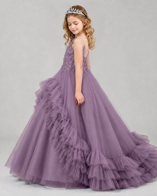 Wisteria Ball Gown Girls Pageant Dresses Side