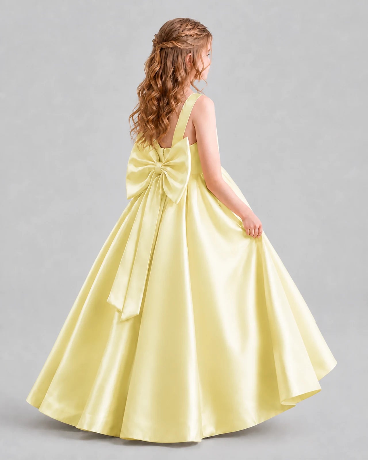 Daffodil Ball Gown Girls Formal Dresses Back