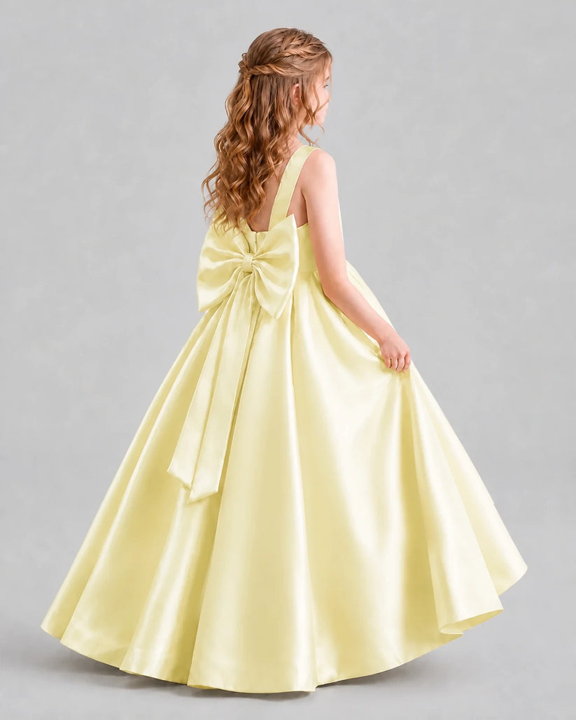 Daffodil Ball Gown Girls Formal Dresses Back