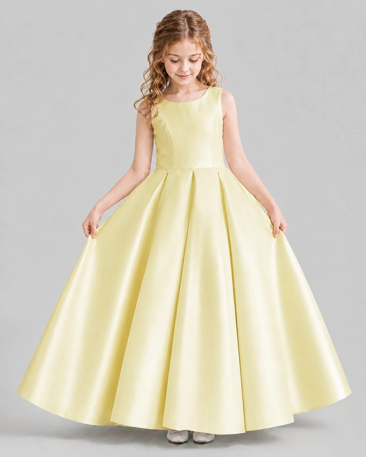 Daffodil Ball Gown Girls Formal Dresses Front